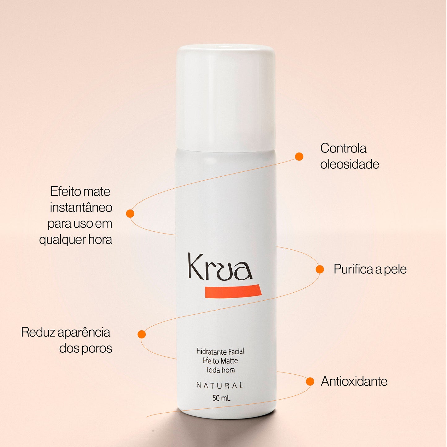 KRUA HIDRATANTE FACIAL EFEITO MATTE